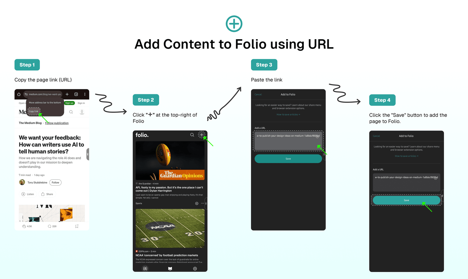 Add content using URL