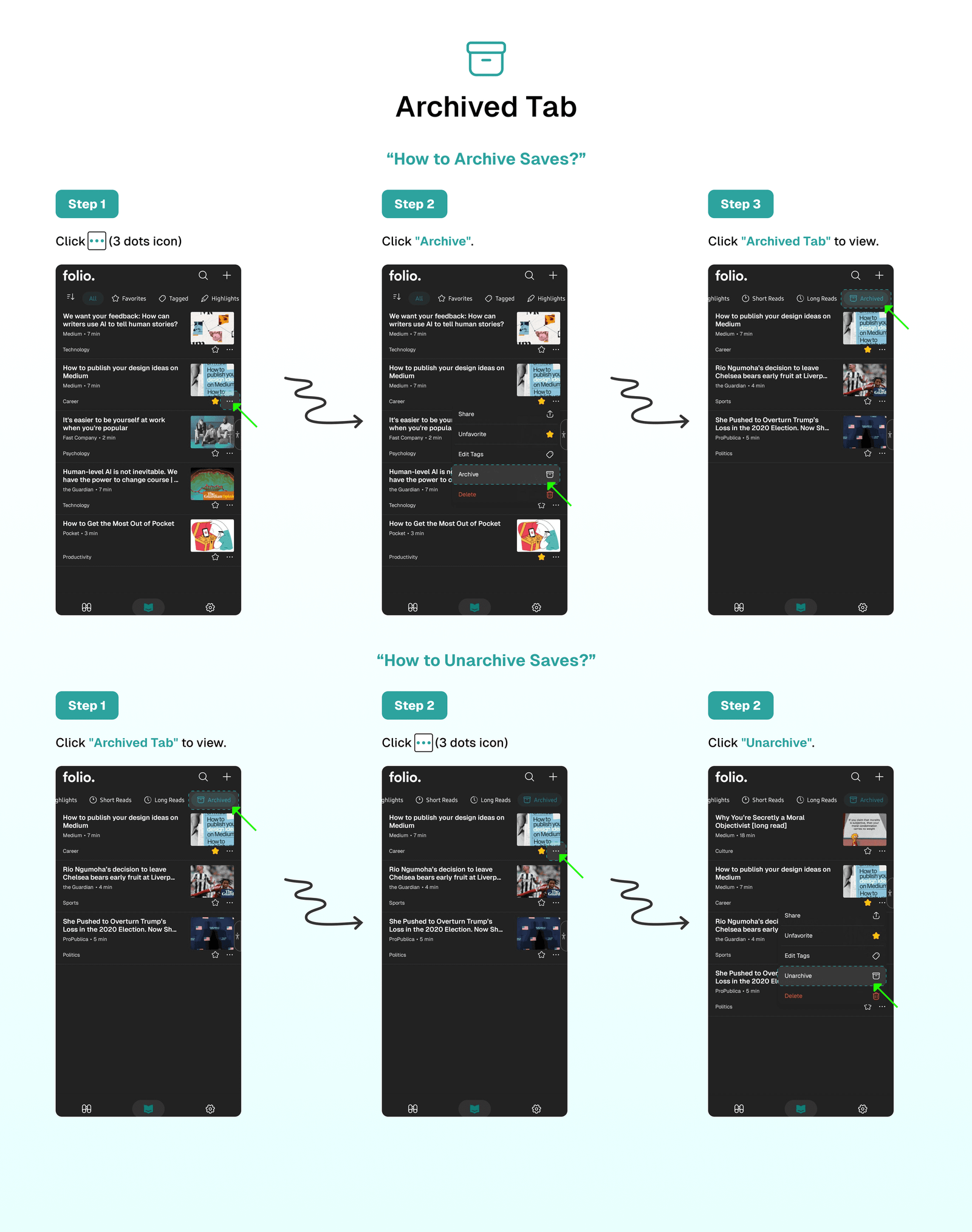 Archived Tab