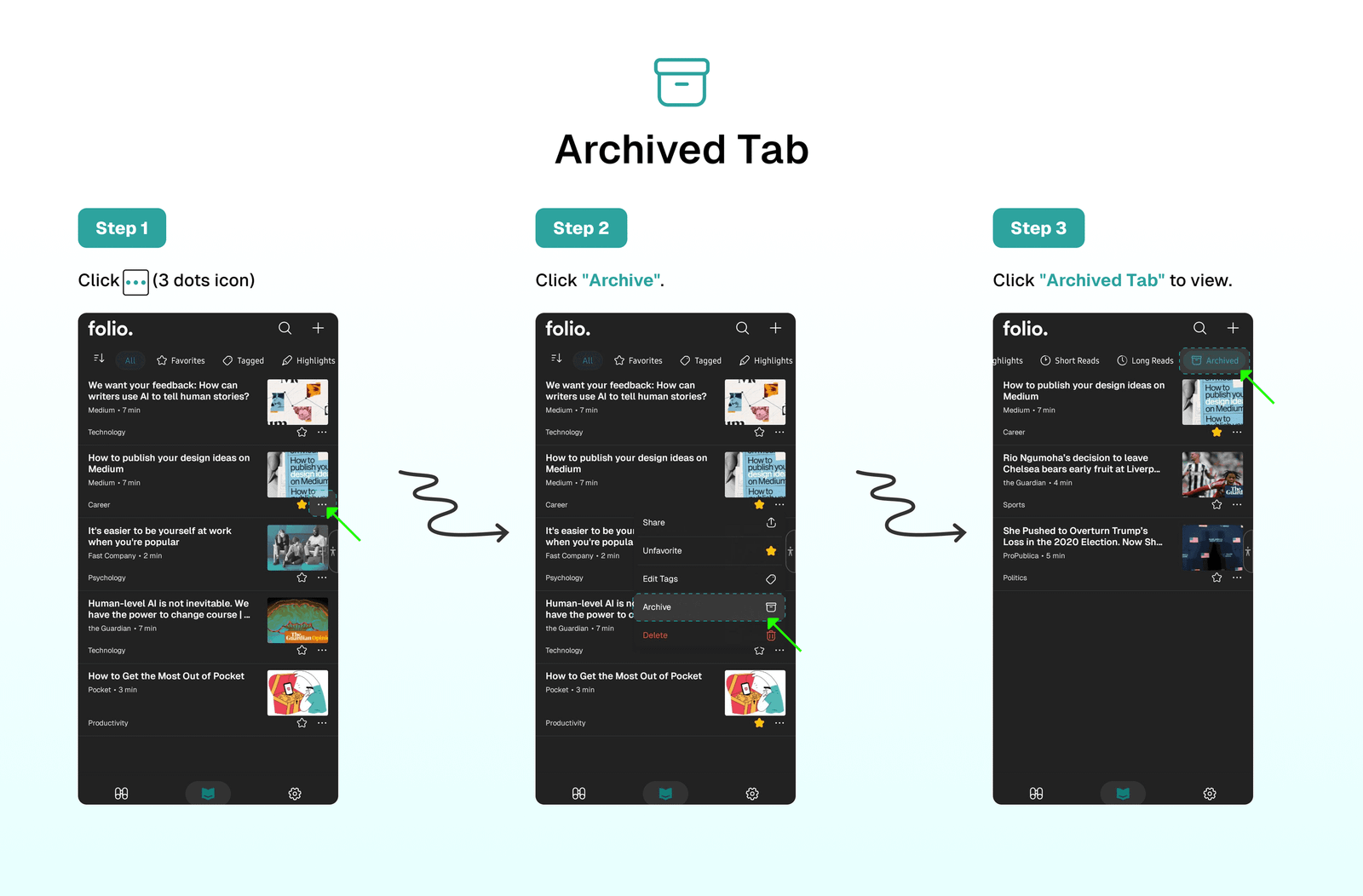 Archived Tab