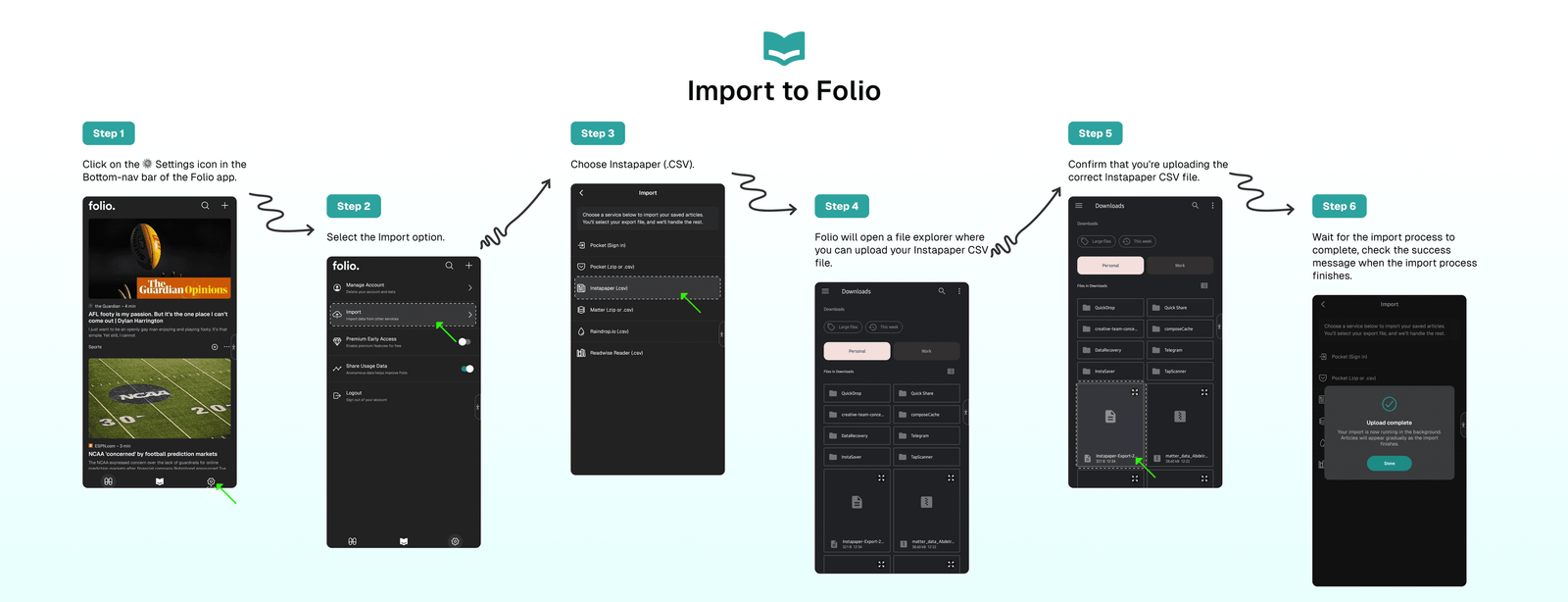 Import-to-Folio-Instapaper