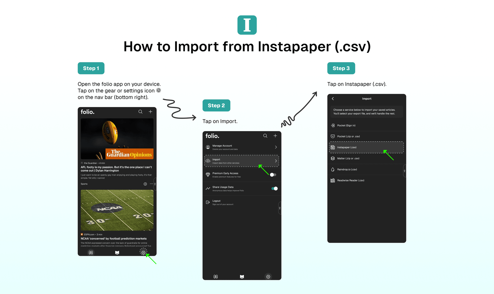 Instapaper Import