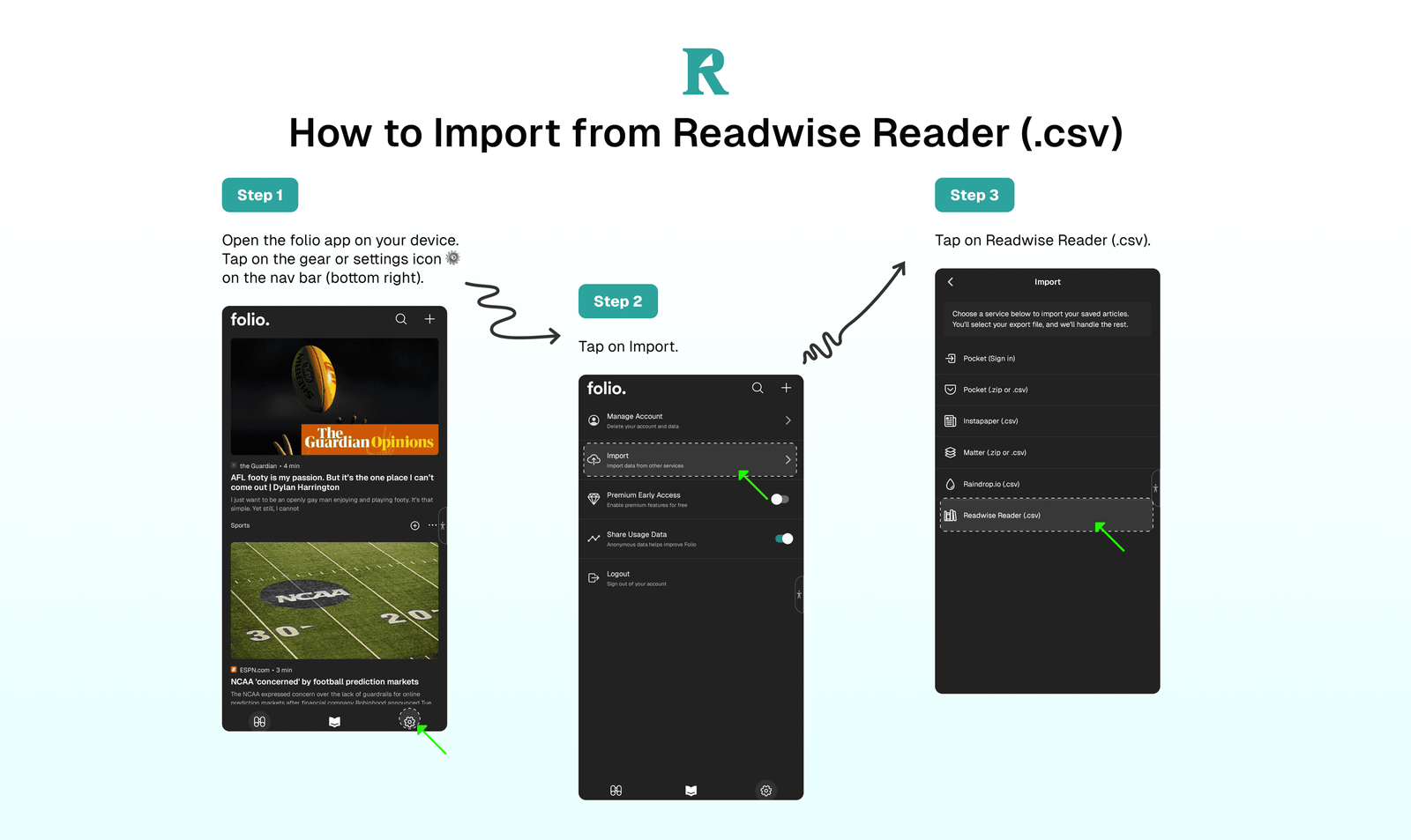 Readwise Reader Import