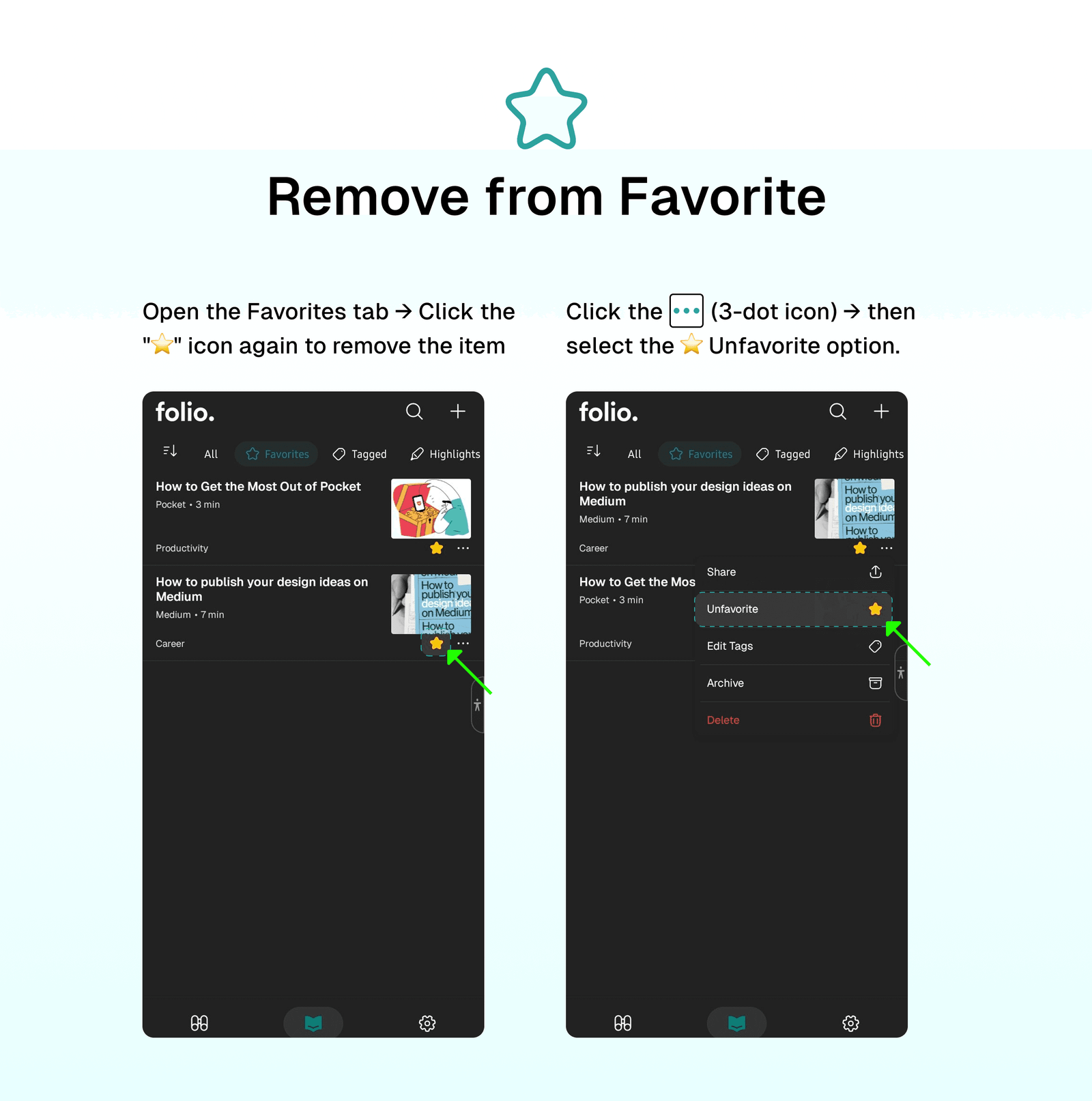 Remove From Favorites