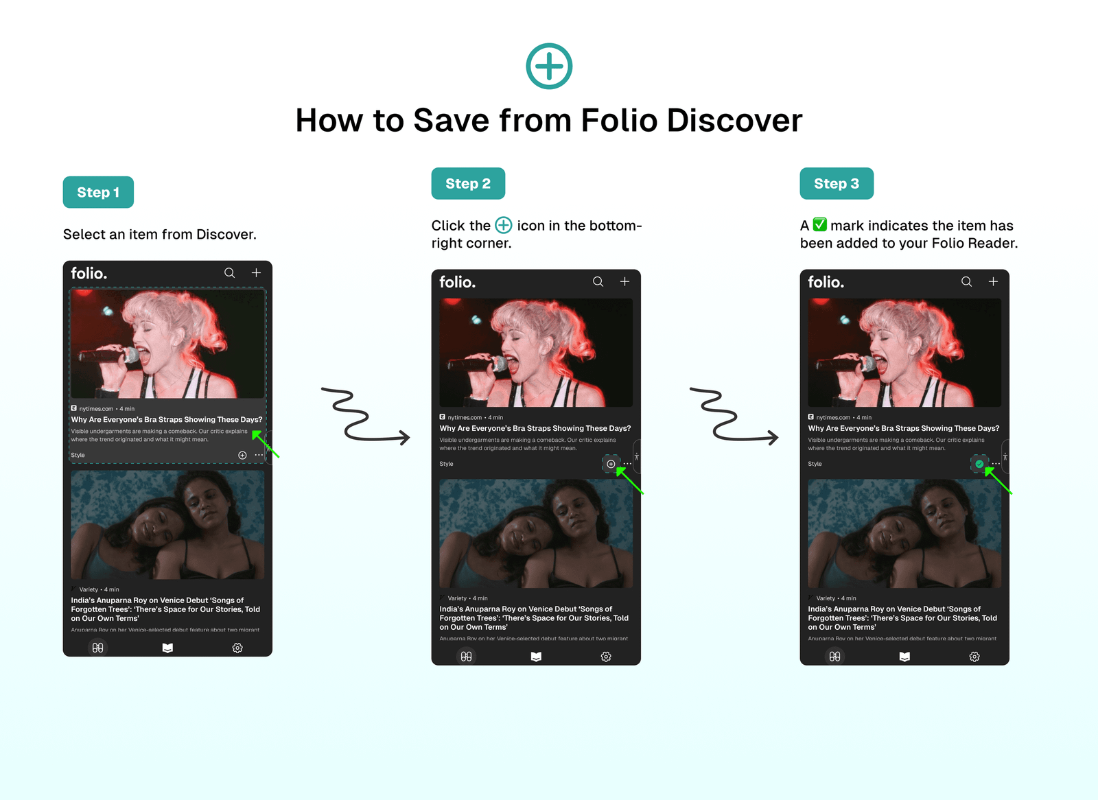 Save from Folio Discover