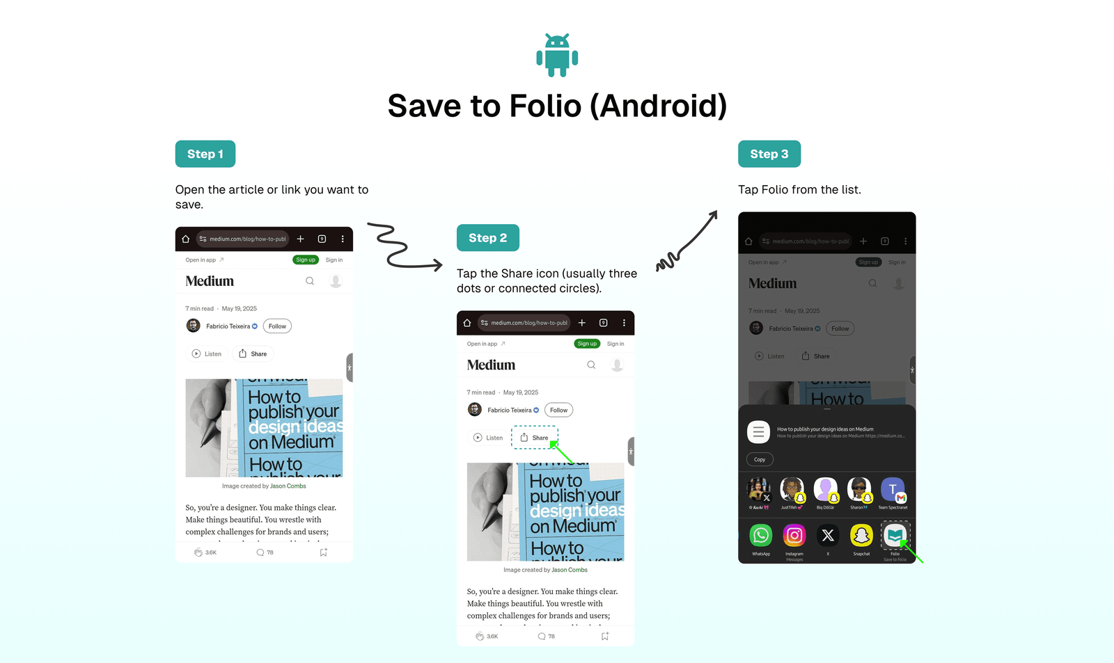 Save to Folio (Android)
